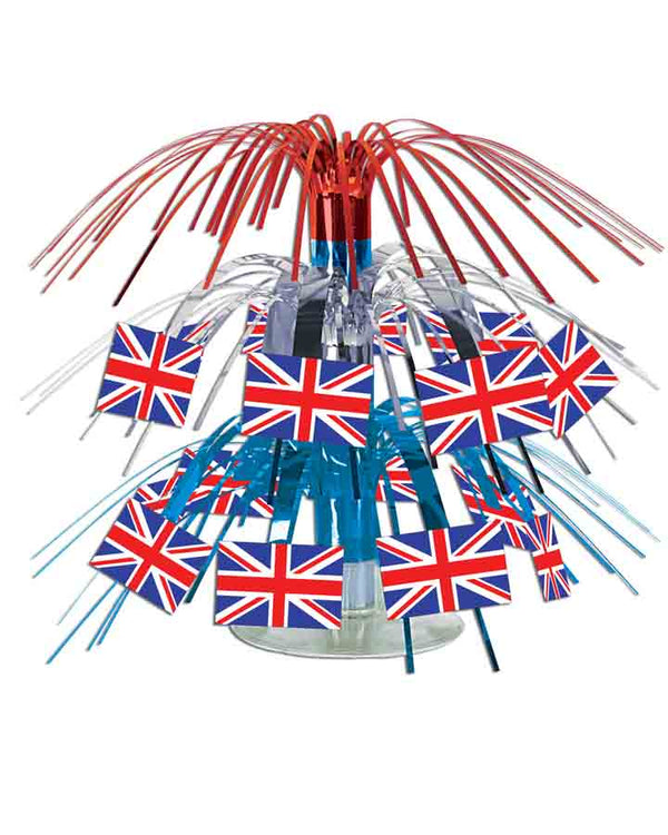 Mini British Flag Cascade Centrepiece
