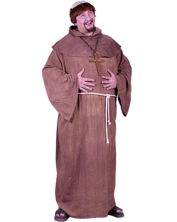 Medieval Monk Mens Plus Size Costume