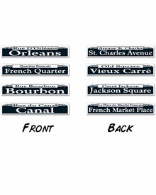 Mardi Gras Street Sign Cutouts Pack of 4