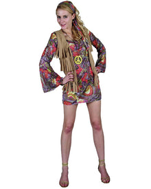 60s Woodstock Hippie Lady Womens Costume