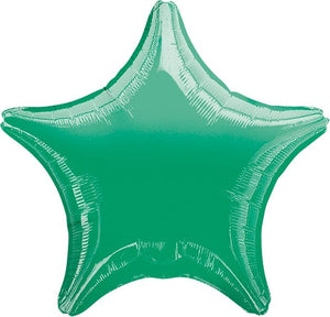 45cm Standard Star XL Metallic Green Balloon