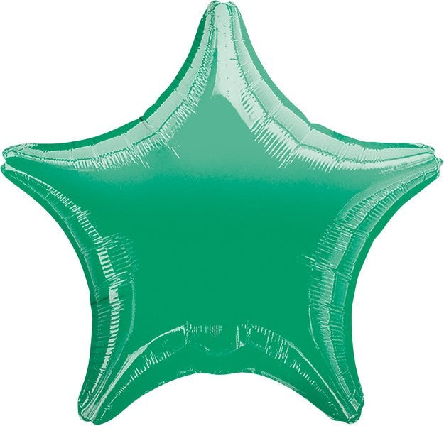45cm Standard Star XL Metallic Green Balloon