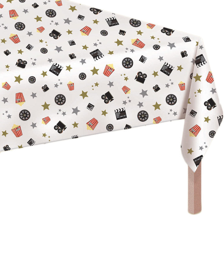 Hollywood Popcorn Party Tablecover