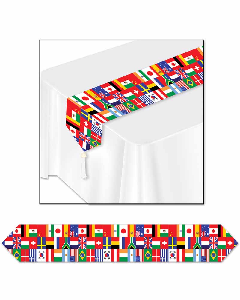 International Flags Table Runner