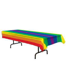 Rainbow Plastic Tablecover