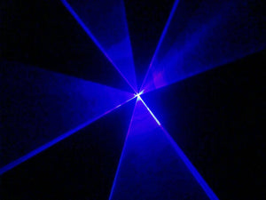Blue Laser Disco Light 500mW and Smoke Machine 1L Party