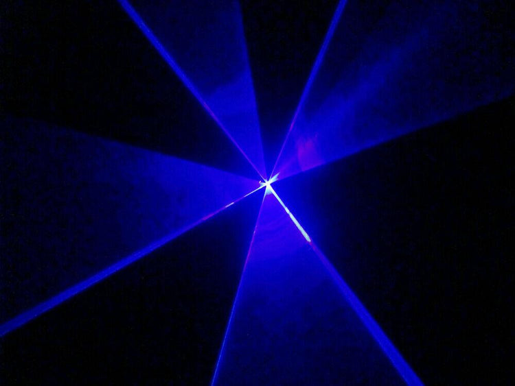 Blue Laser Disco Light 500mW and Smoke Machine 1L Party
