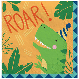Dino-Mite Party Dinosaur Lunch Napkins Pack of 16