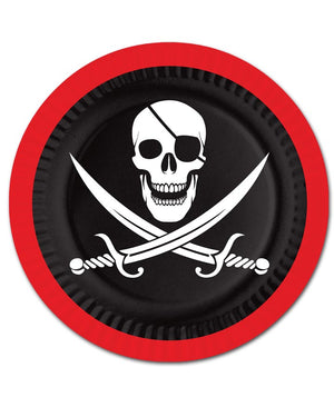 Pirate 23cm Party Plates Pack of 8