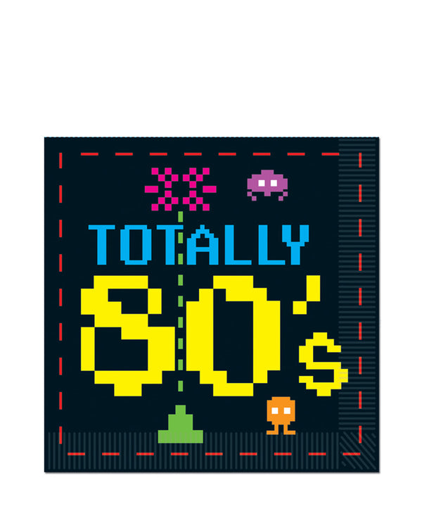 Totally 80s Lunch Napkins Pack of 16