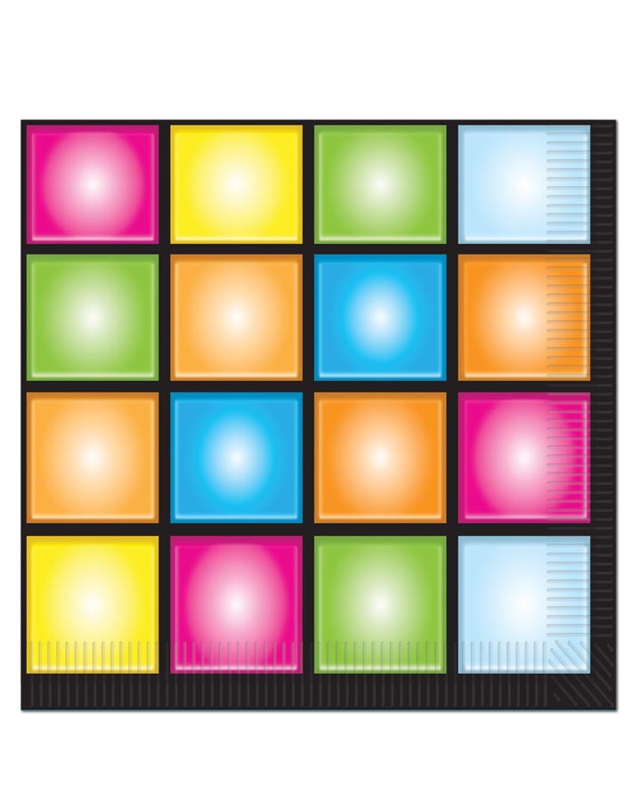 70s Disco Lunch Napkins Pack of 16