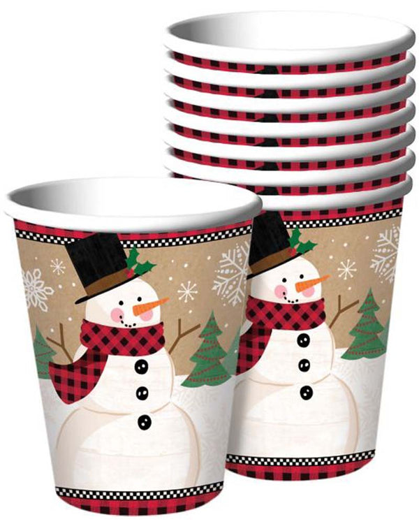 Christmas Winter Wonder 266ml Party Cups Pack of 8