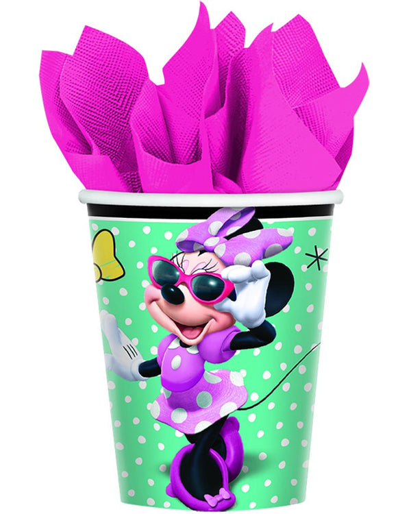 Disney Minnie Mouse Happy Helpers 266ml Paper Cup Pack of 8