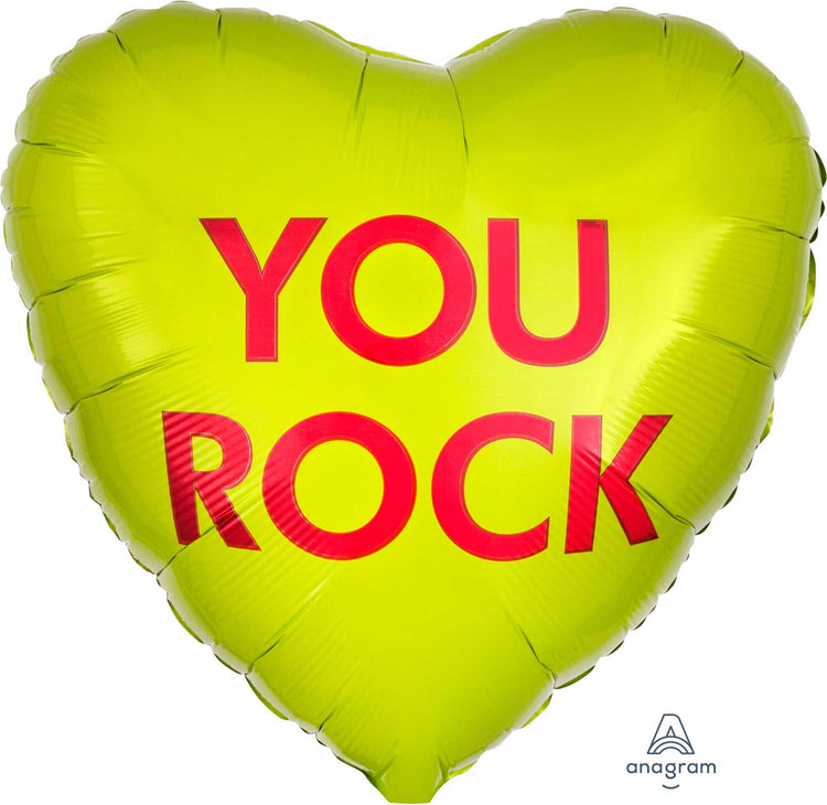 45cm Standard HX You Rock Candy Heart Balloon