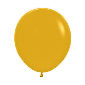 Sempertex 45cm Fashion Mustard Latex Balloons 023 6PK Pack of 6