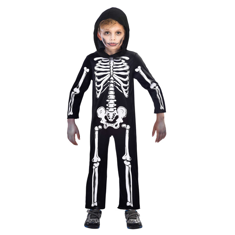Skeleton Jumpsuit Kids Costume 6-8 Years