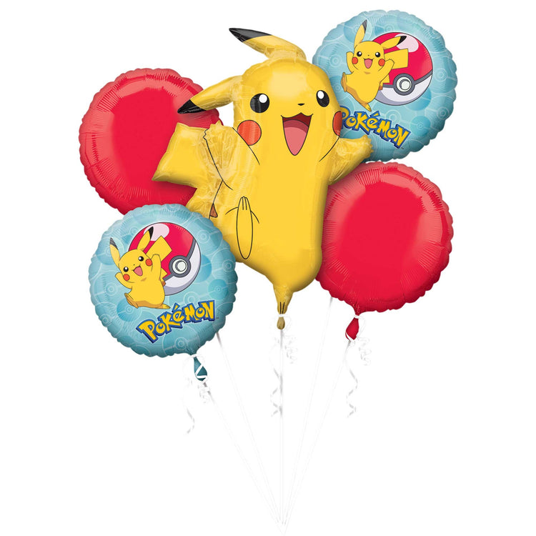 Pokemon Foil Balloon Bouquet Pack of 5