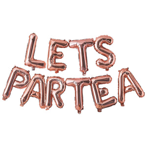 Lets ParTea Balloon Bunting Lets Part Tea Pack of 10