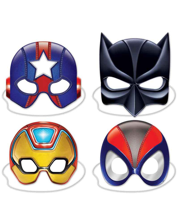 Hero Deluxe Masks Pack of 4
