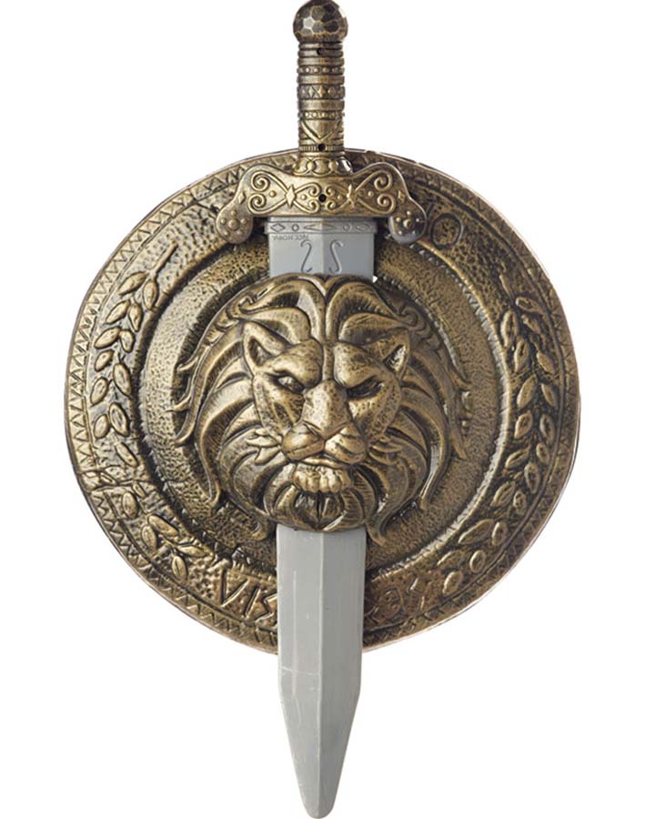 Gladiator Small Combat Shield and Sword