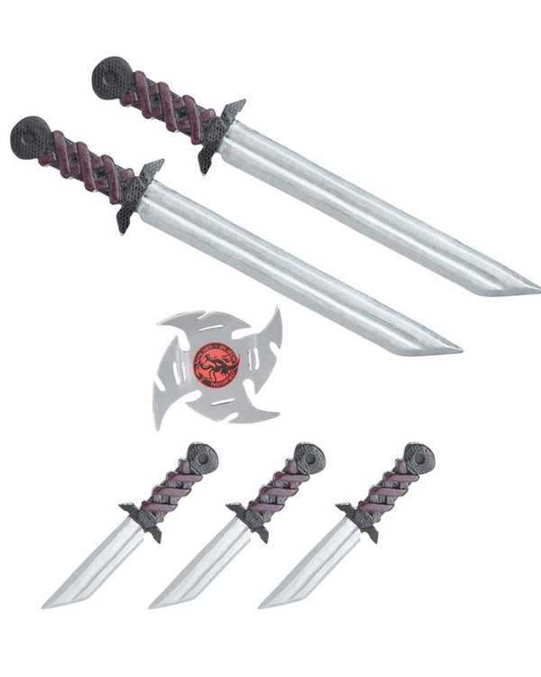 Stealth Ninja Weapons Belt Accessory Set