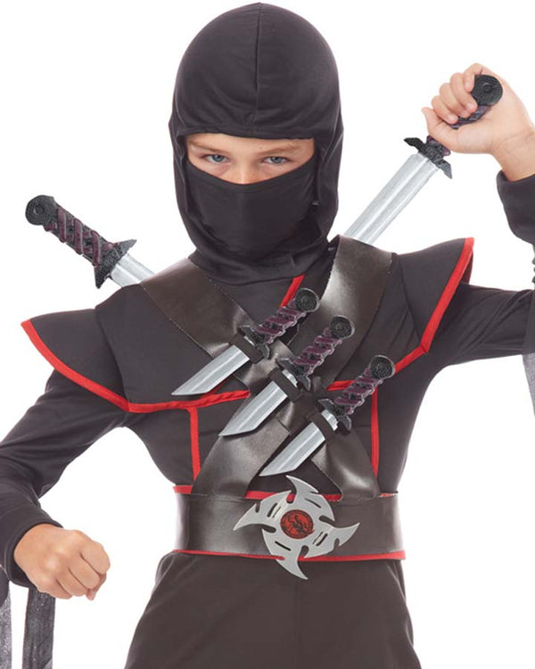 Stealth Ninja Weapons Belt Accessory Set