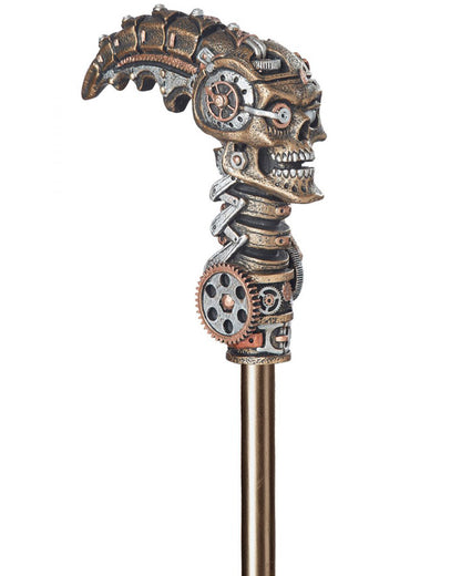 Steampunk Skull Cane 1m
