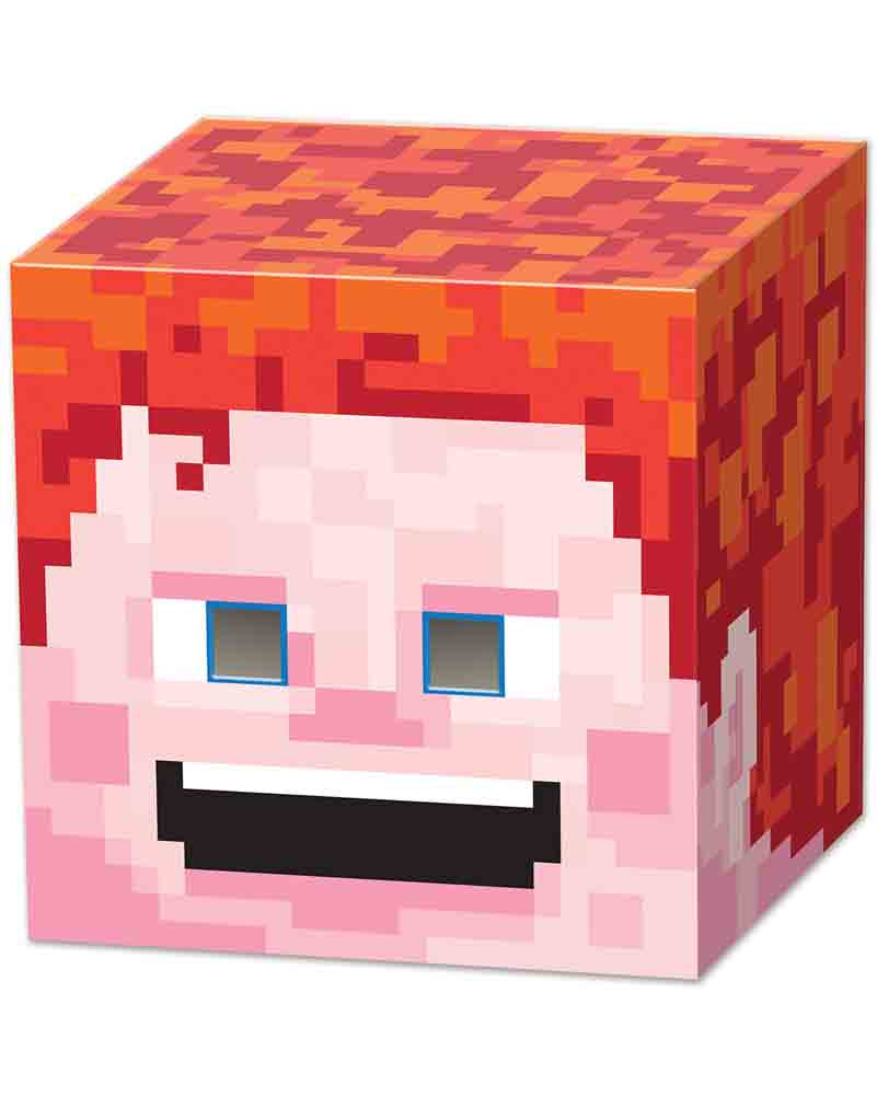8 Bit Gamer Boy Box Head Mask