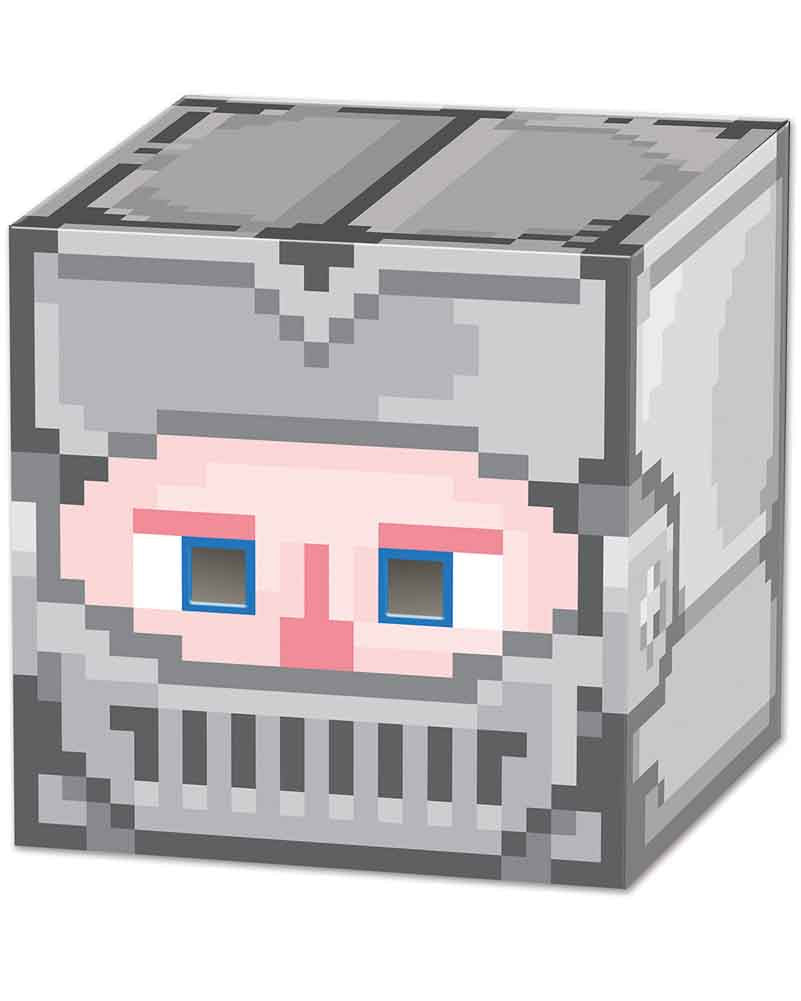 8 Bit Knight Box Head Mask
