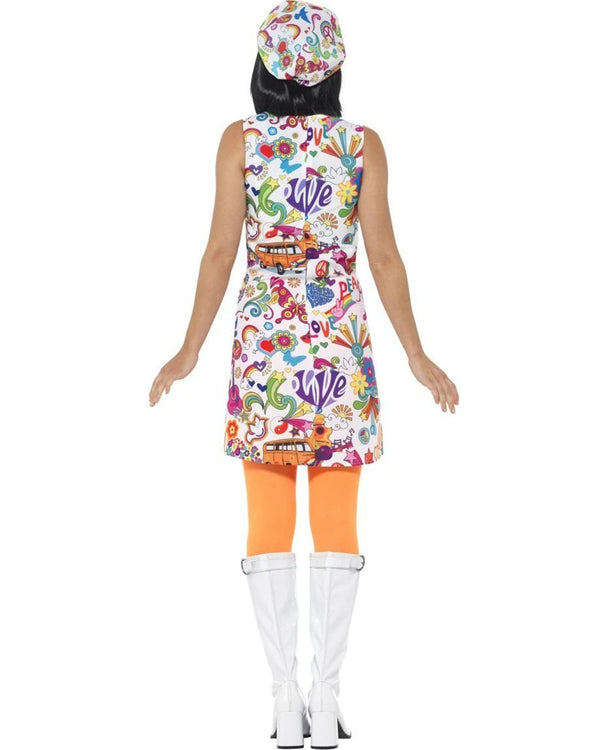 60s Groovy Chick Womens Plus Size Costume
