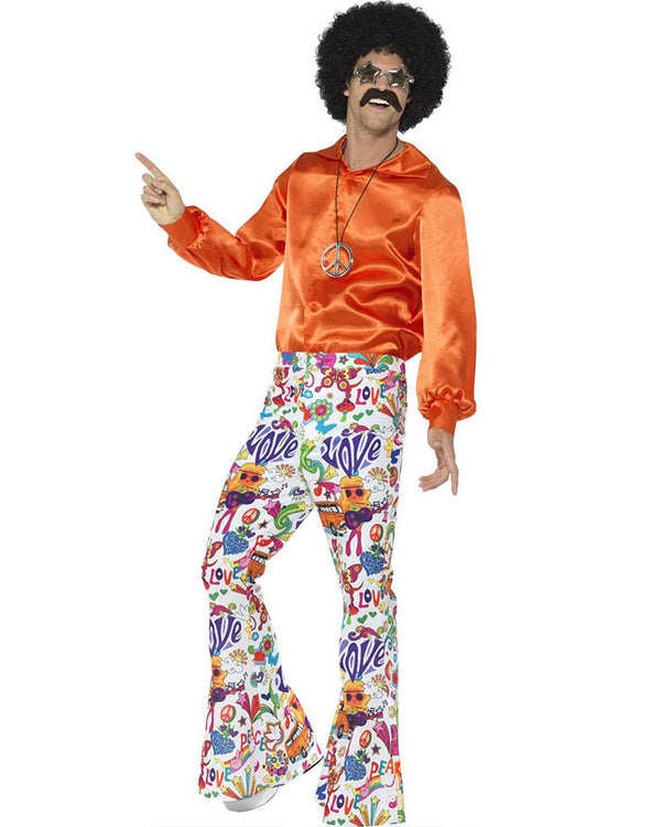 60s Groovy Flared Mens Trousers