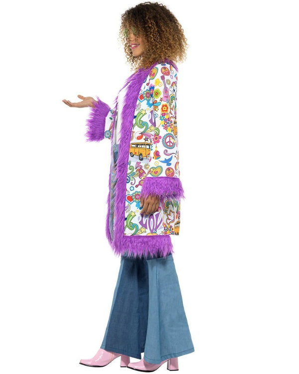 60s Groovy Hippie Womens Coat
