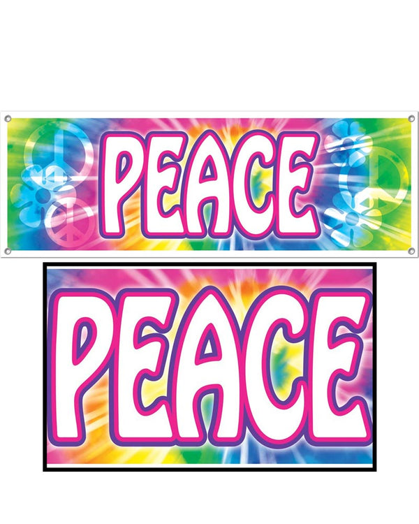 60s Peace Sign Banner