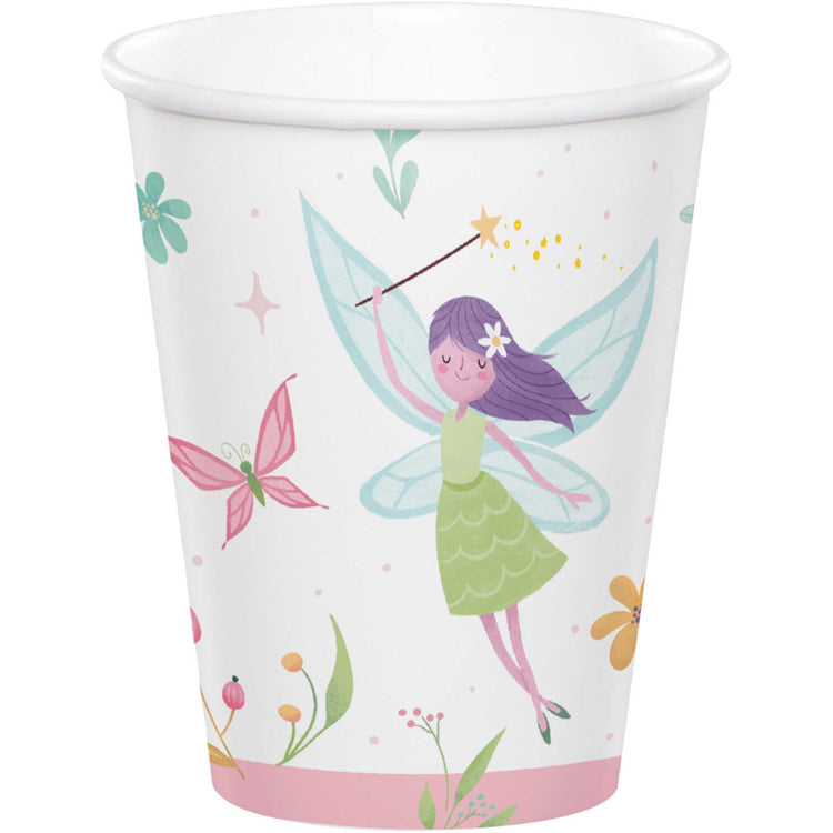 Fairy Forest Cups Paper 266ml Pack of 8