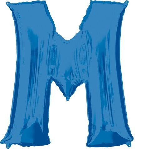 SuperShape Letter M Blue Balloon