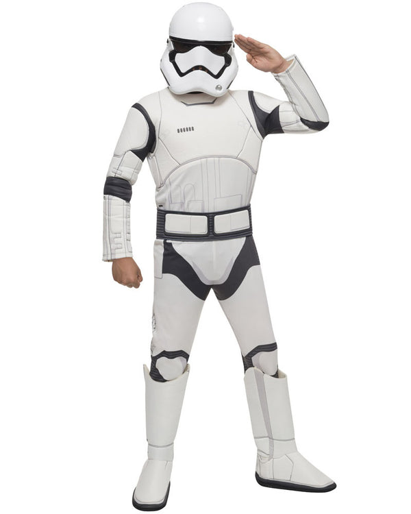 Star Wars Stormtrooper Jumpsuit Deluxe Boys Costume
