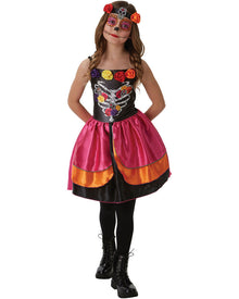 Day of the Dead Sugar Skull Girls Halloween Costume