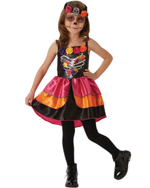 Day of the Dead Sugar Skull Girls Halloween Costume