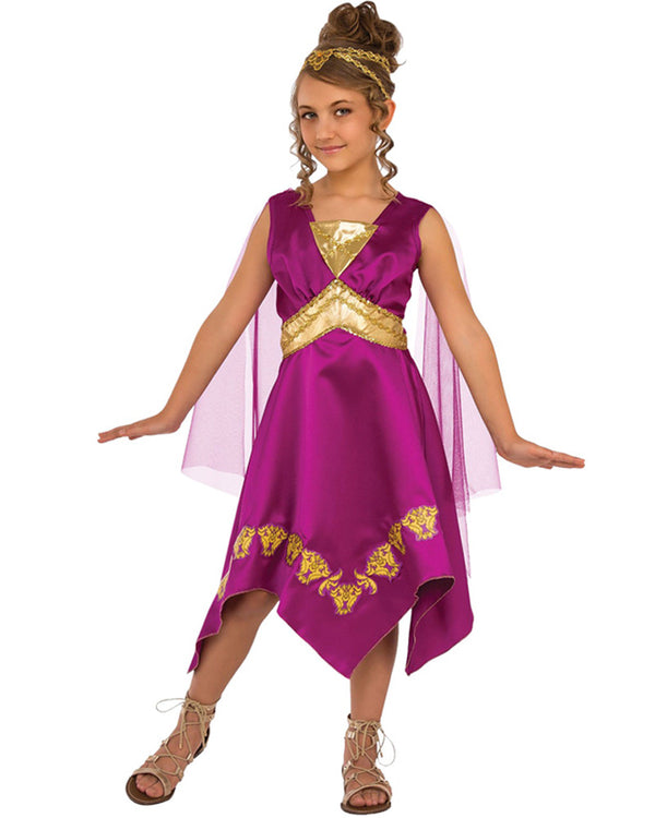 Purple Grecian Goddess Girls Costume