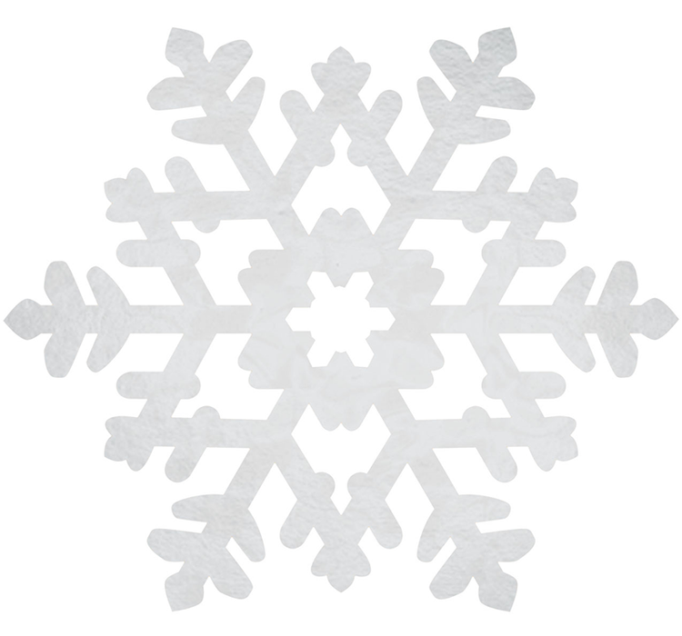 Christmas Snowflake Large Foil Cutout