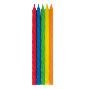 Primary Twist Taper Candles Pack of 10