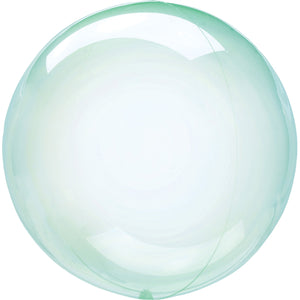 Crystal Clearz Green Round Balloon