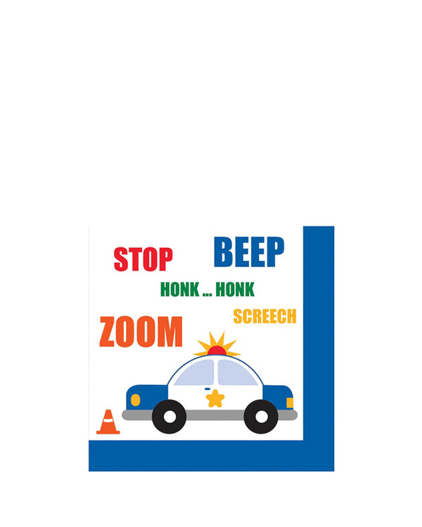 Traffic Jam Beverage Napkins Pack of 16