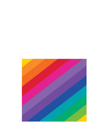 Rainbow Beverage Napkins Pack of 16