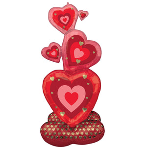 AirLoonz Stacking Hearts 13m Foil Balloon