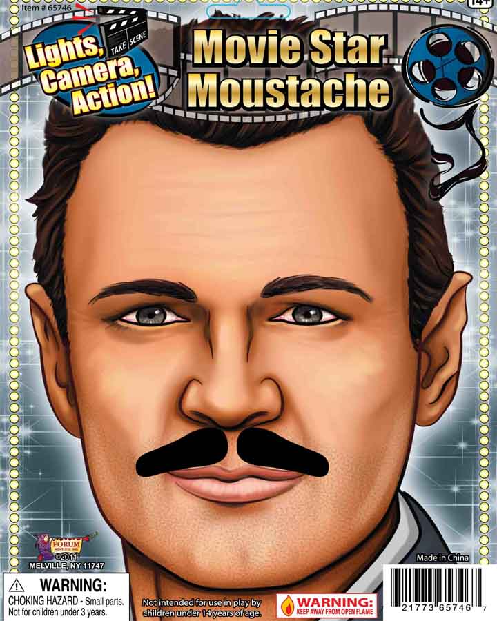 Movie Star Black Moustache