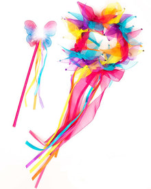 Rainbow Fairy Halo and Wand