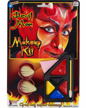 Devil Man Makeup Kit with Horns