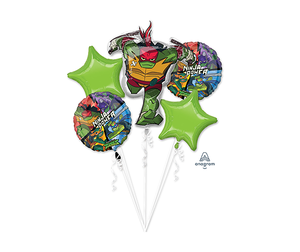 Bouquet Rise of the Teenage Mutant Ninja Turtle Pack of 5 Balloon