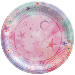 Girl-Chella Birthday 7in / 17cm Round Paper Plates Pack of 8